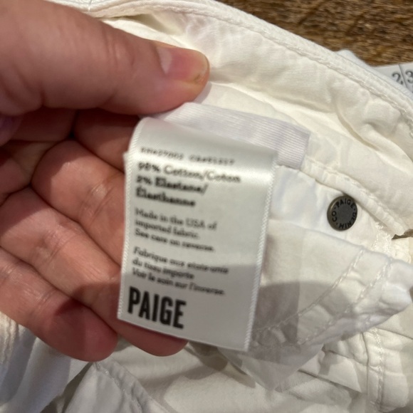 Paige white low waisted jeans size 27 - Picture 8 of 12